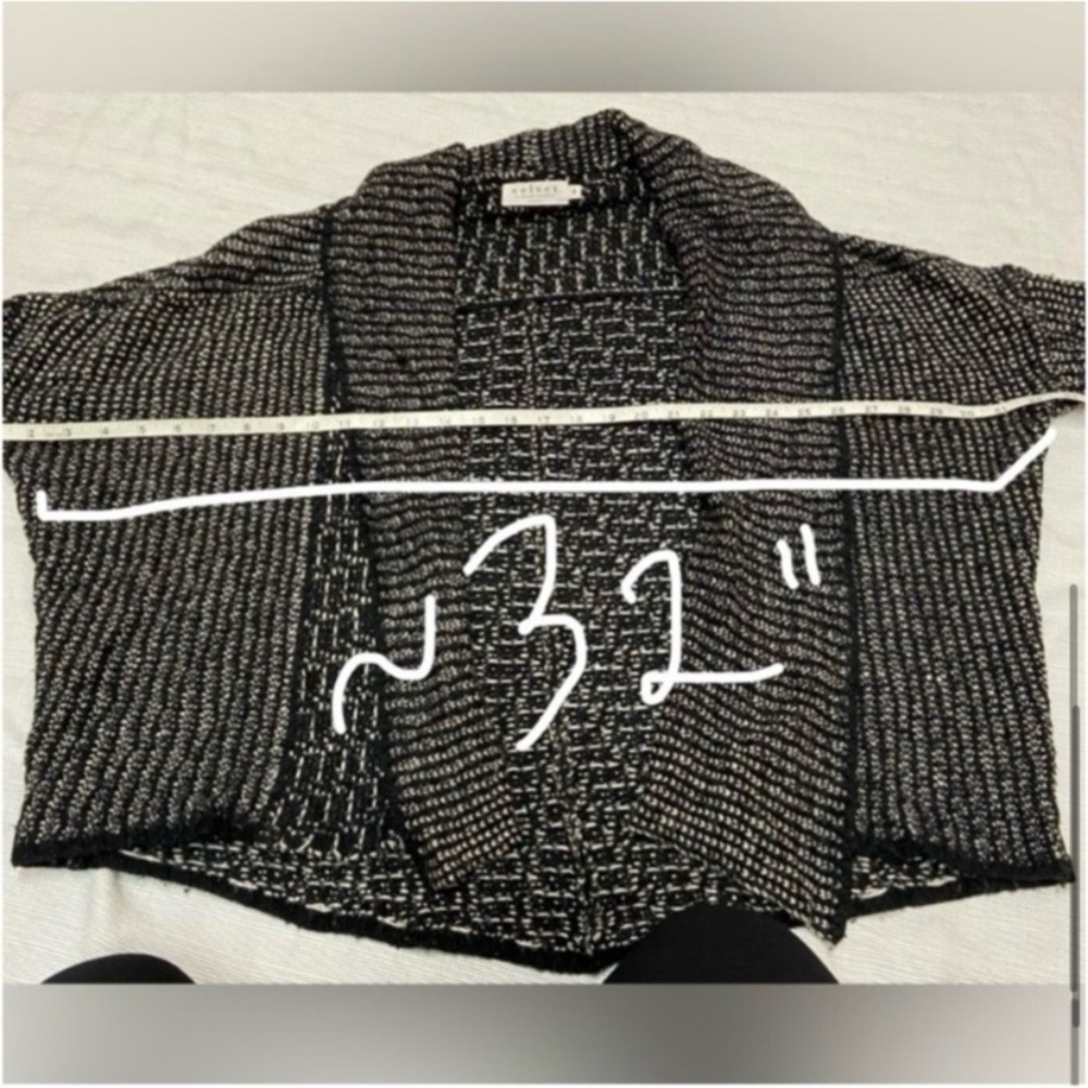 Velvet by Graham & Spencer Kiana Sweater - Open style - Size S Black Very Good - Picture 16 of 16